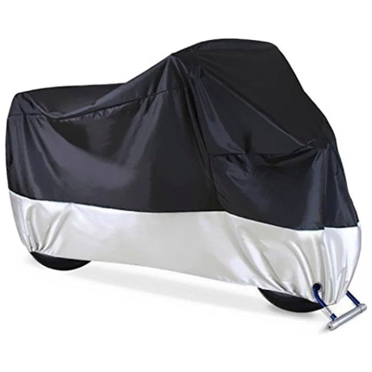 Cubre Moto Tela Polyester Negro/Gris