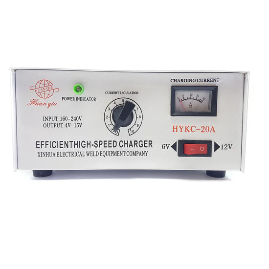 Cargador Bateria 20 AMP con potencia variable