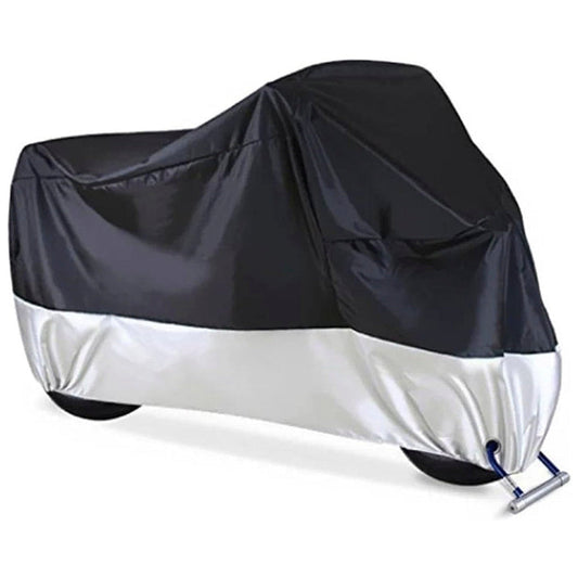 Cubre Moto Tela Polyester Negro/Gris