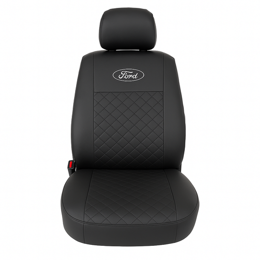Juego Funda Cubreasientos para auto Eco cuero Logo Ford
