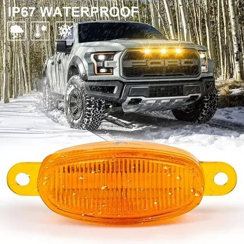 Kit 4 Luces Careta Ford Raptor Ambar